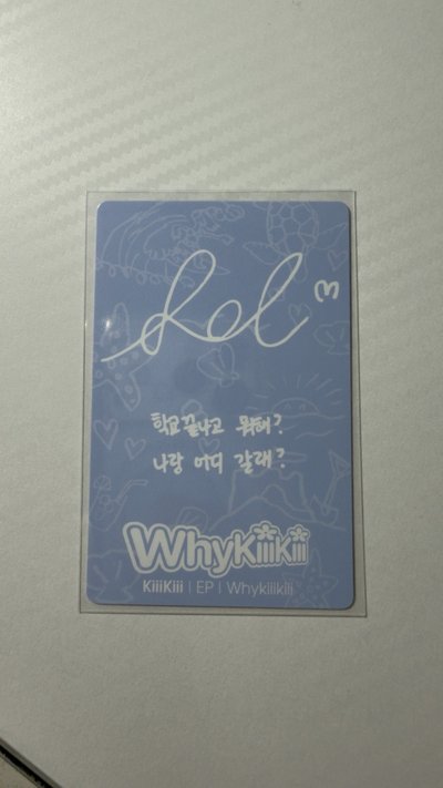 WhyKiiiKiii 專輯卡 SUMMER ISSUE ver. leesol