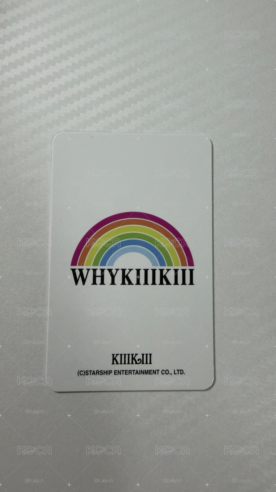 WhyKiiiKiii 星船 預售 特典卡 sui