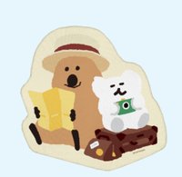 呆萌町主題路跑 娃娃玩偶 開心旅伴滑鼠墊