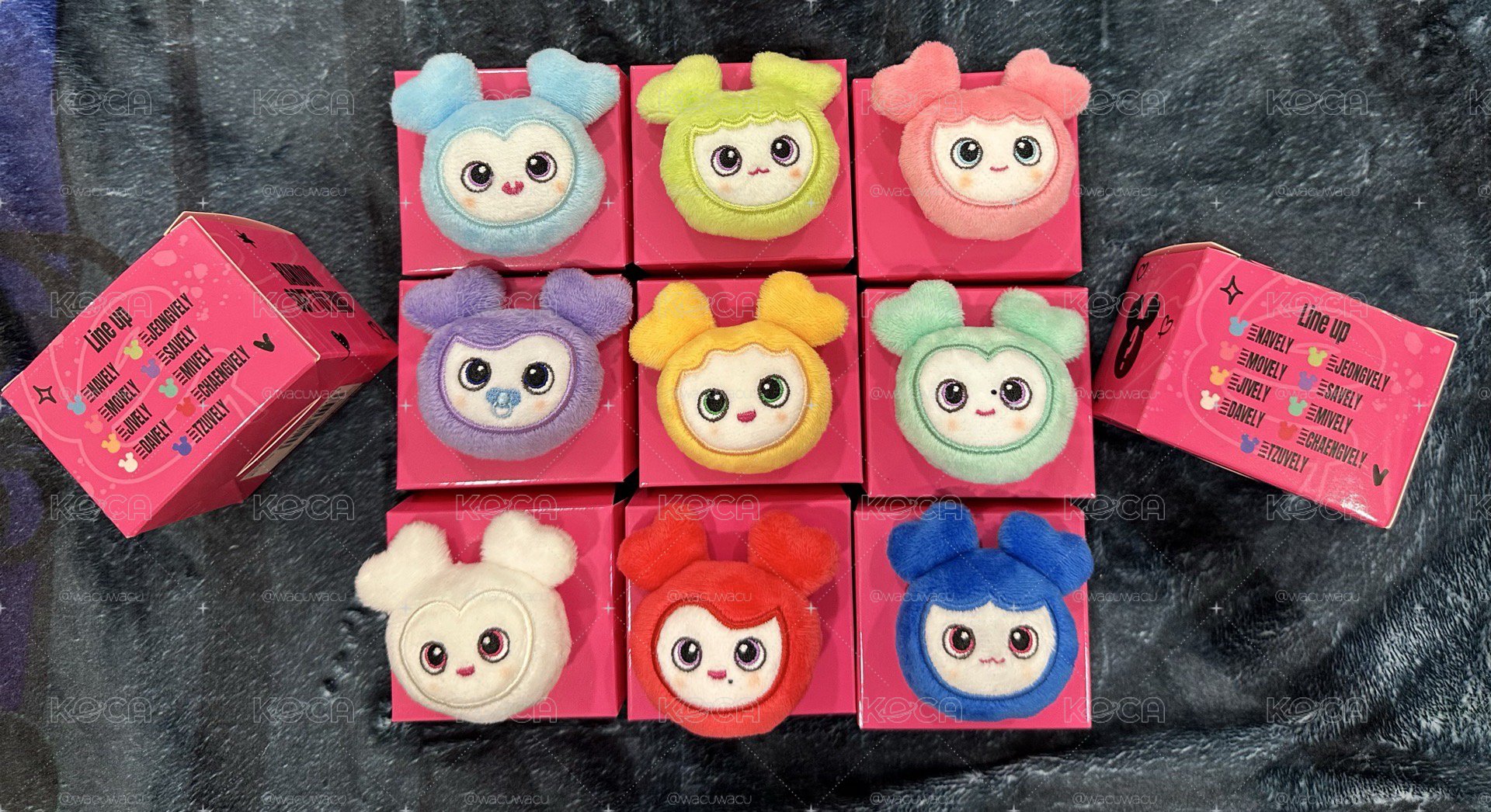 TWICE 絨毛戒指全套