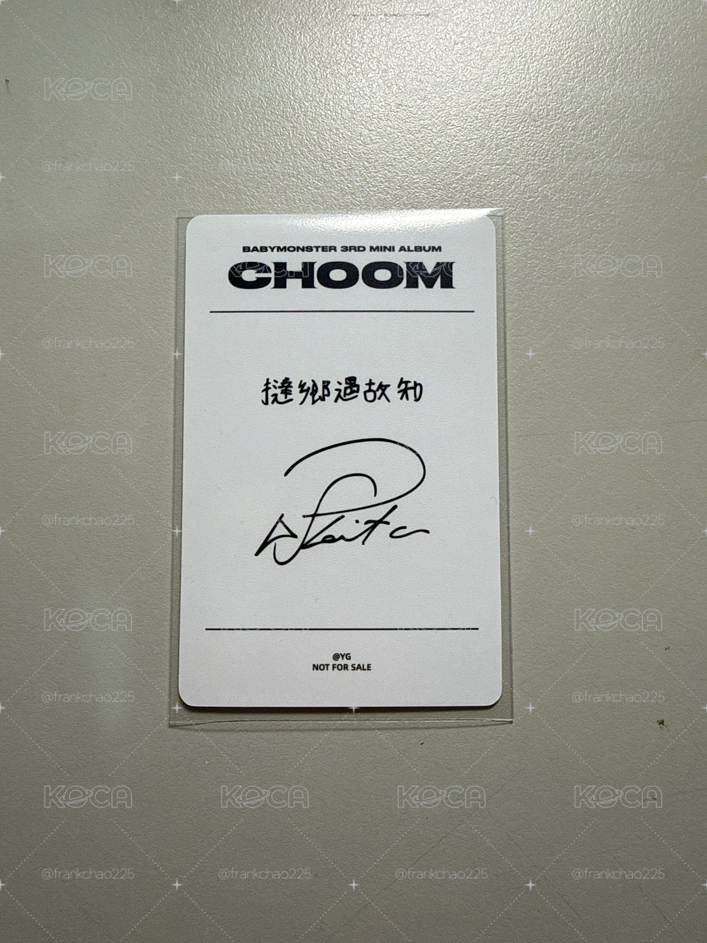춤 (CHOOM) 台北線上限定 滿額卡 中背
