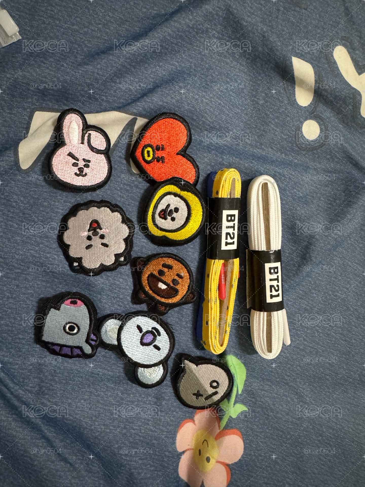 bt21鞋帶 別針