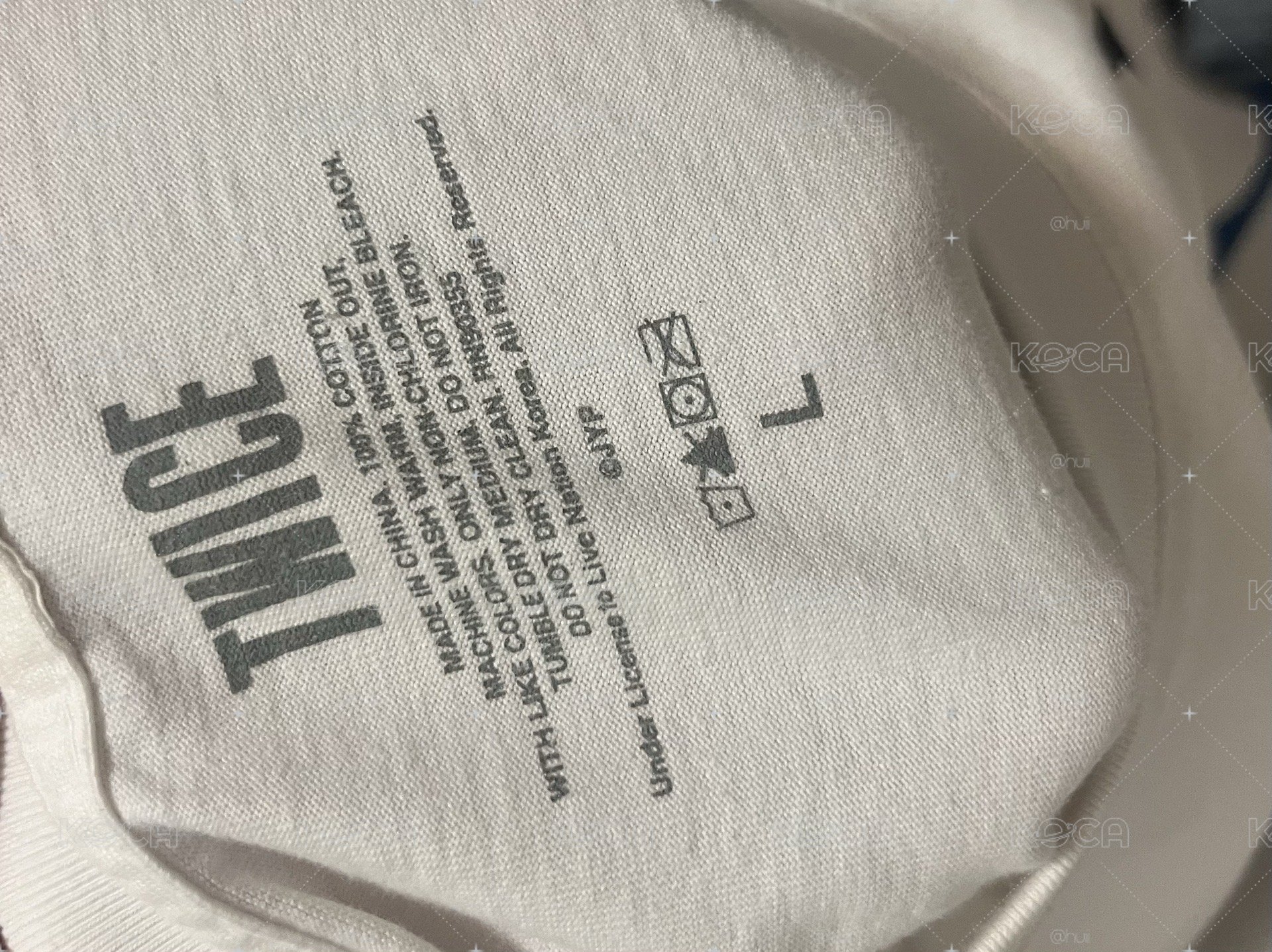 台北場週白T 尺寸L