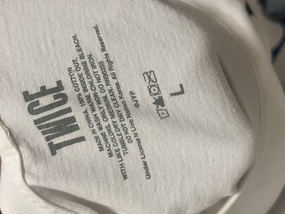 台北場週白T 尺寸L
