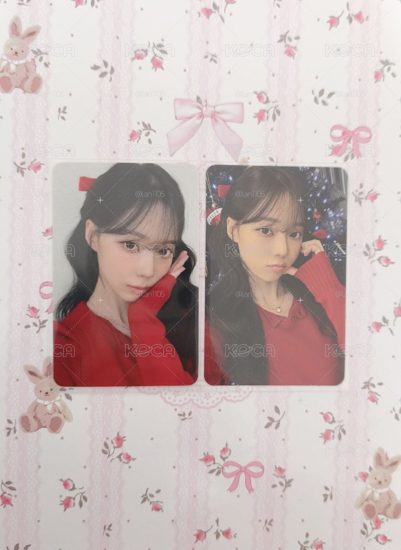 紅衣小蘋果冬一套.°♡⋆