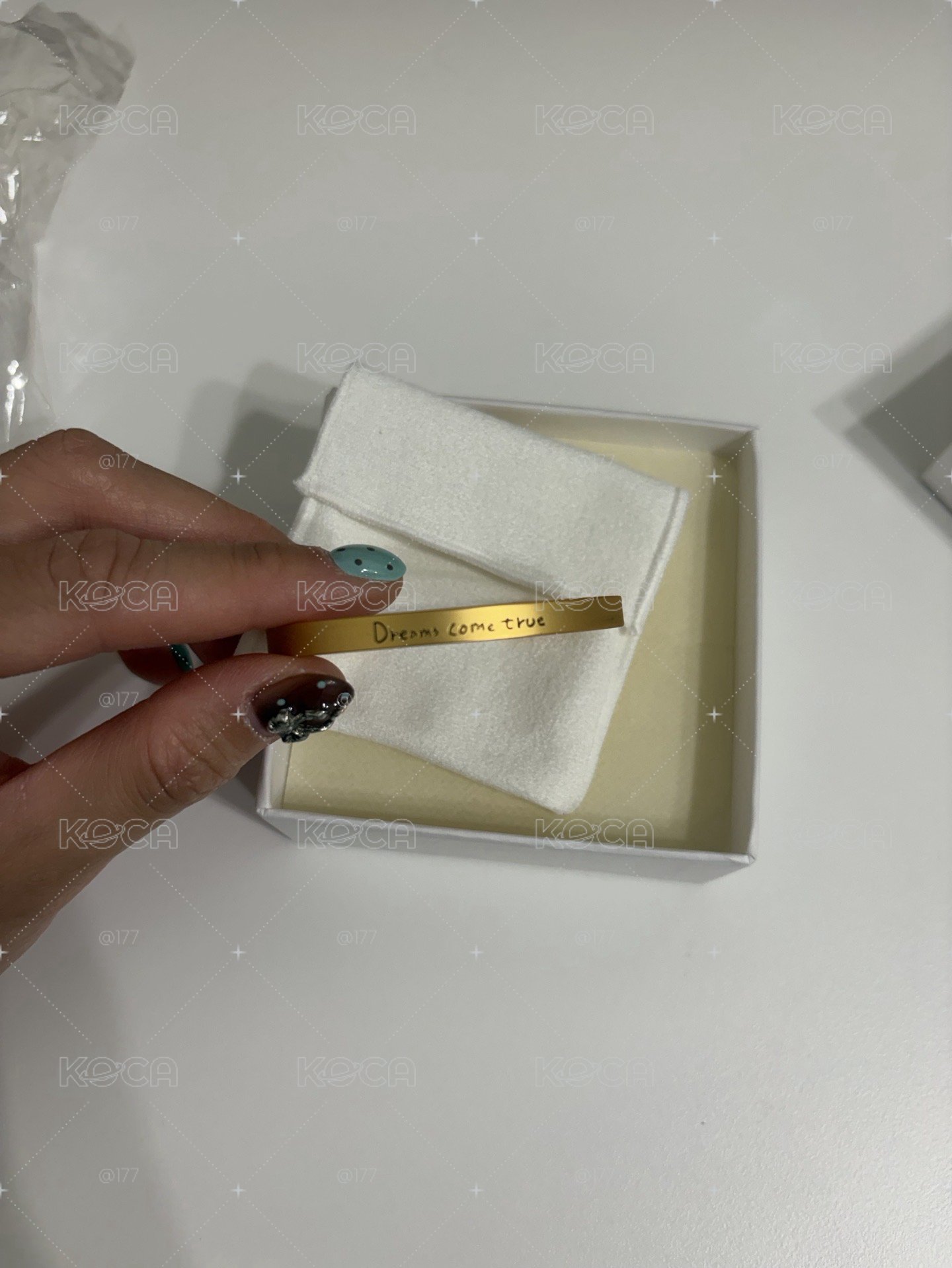 留言手環 金色 Kai