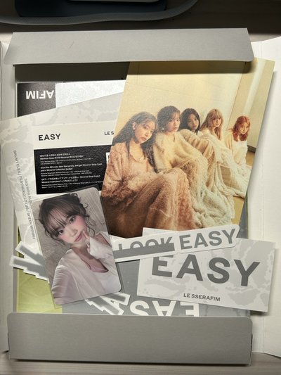 #售 LESSERAFIM EASY灰 全專$300 金采源