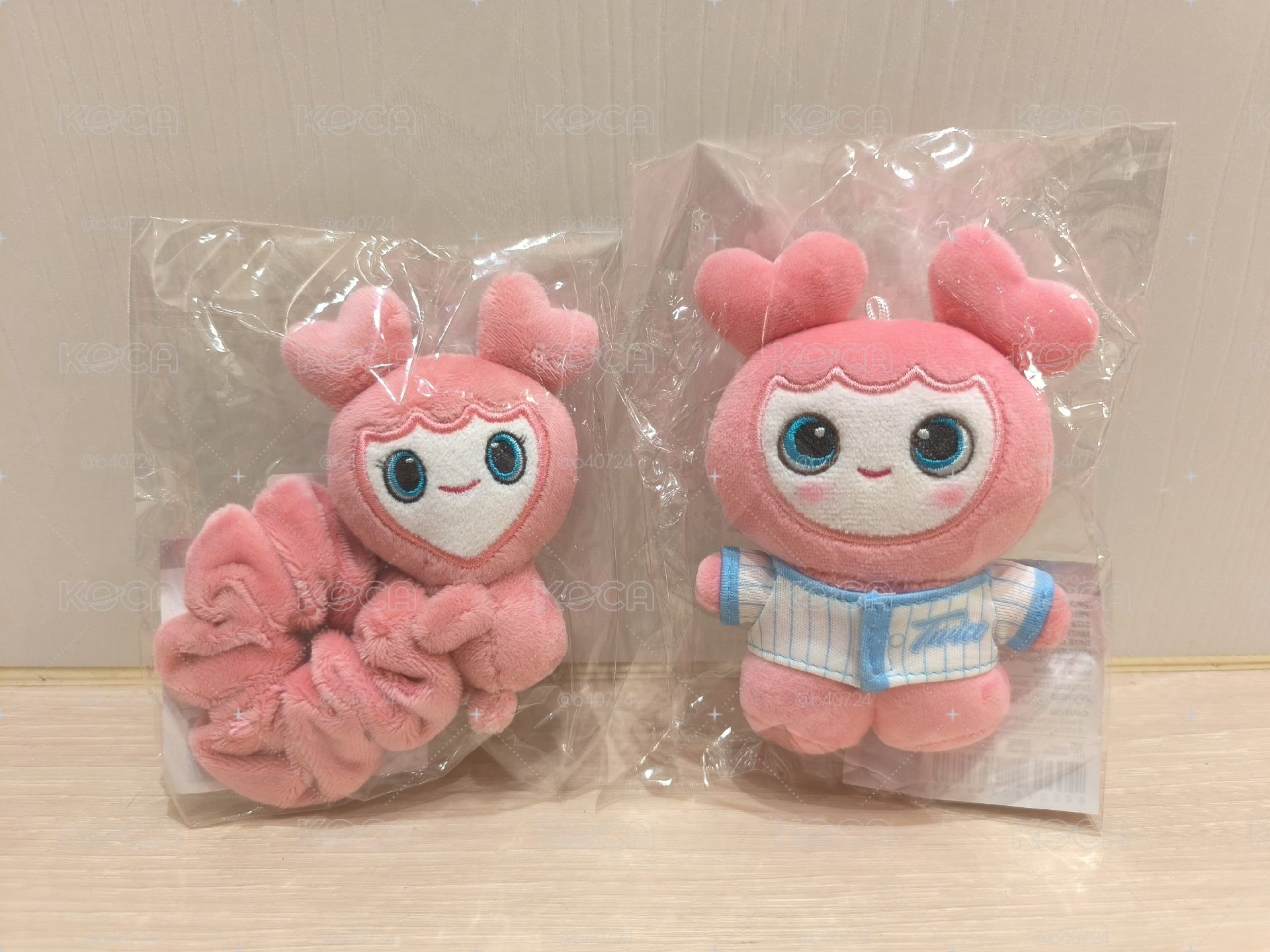 桃 棒球娃+桃 仁川髮圈