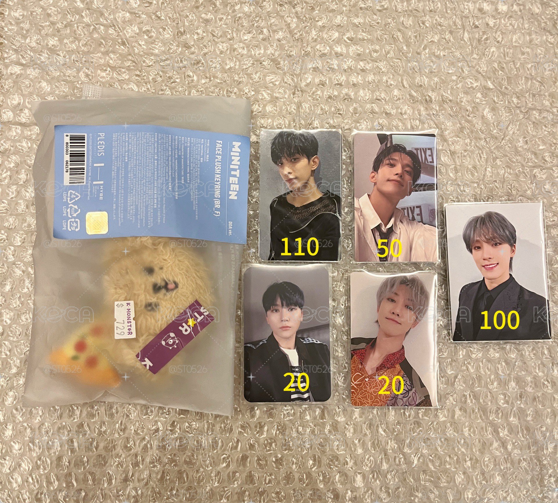 SEVENTEEN 碩珉 DOA大頭吊飾+小卡盤出