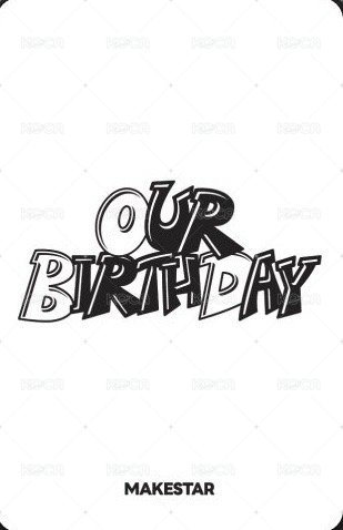 Our Birthday ms 線下2.0 簽售卡 天使 背面