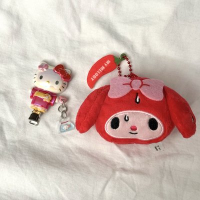 三麗鷗 kitty夏日祭典髮夾 激辛レッド美樂蒂扭蛋