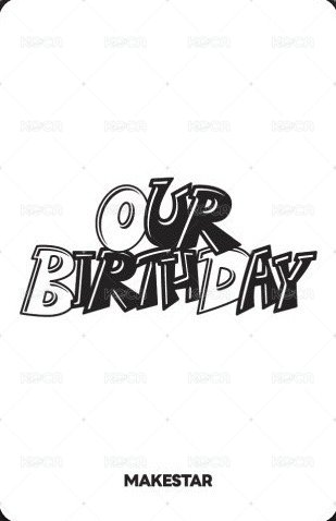 Our Birthday ms 線下2.0 簽售卡 天使 背面