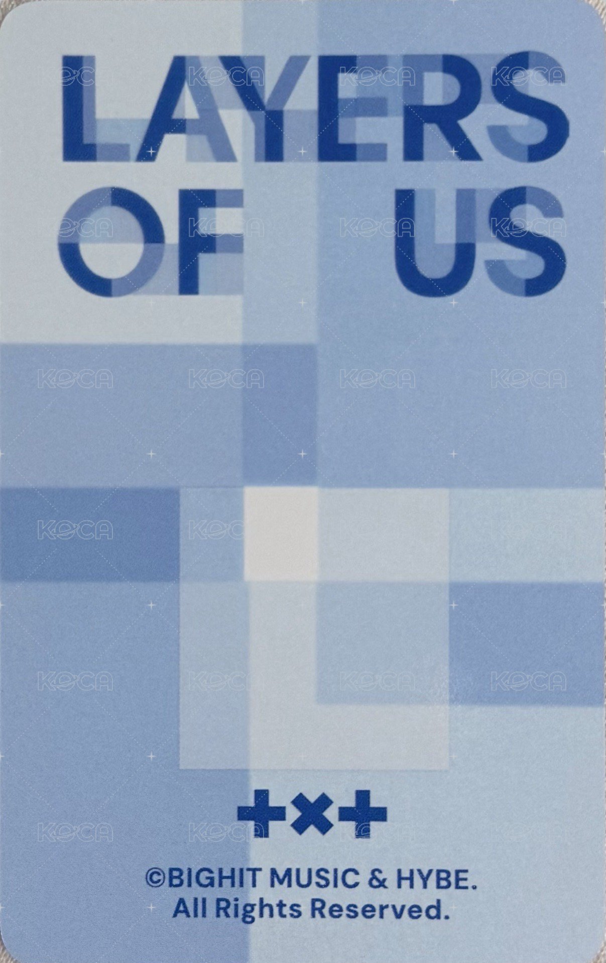 LAYER OF US 韓國 入場卡 / 場限卡 TYPE A 背面