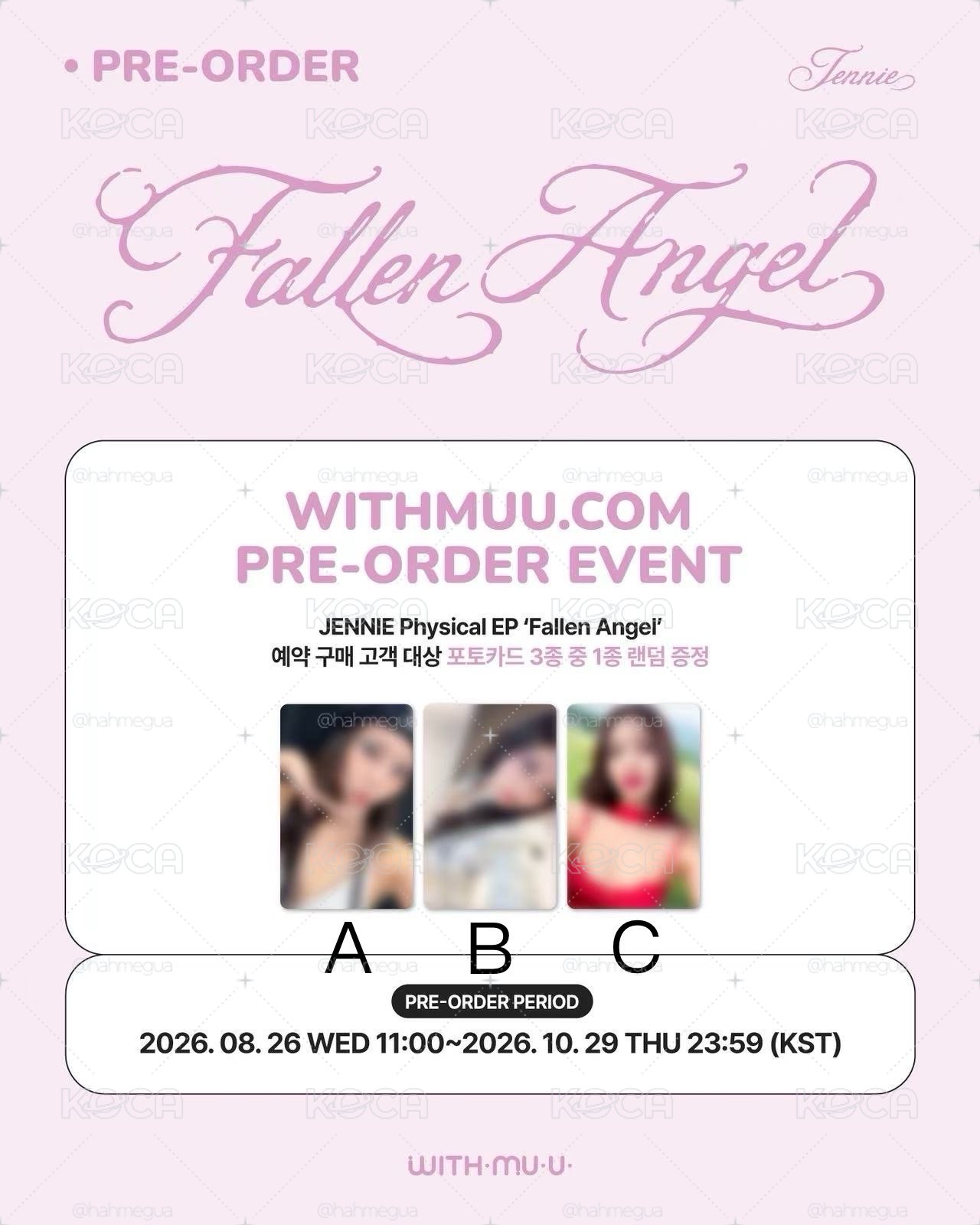 Jennie EP Fallen Angel WM通路
