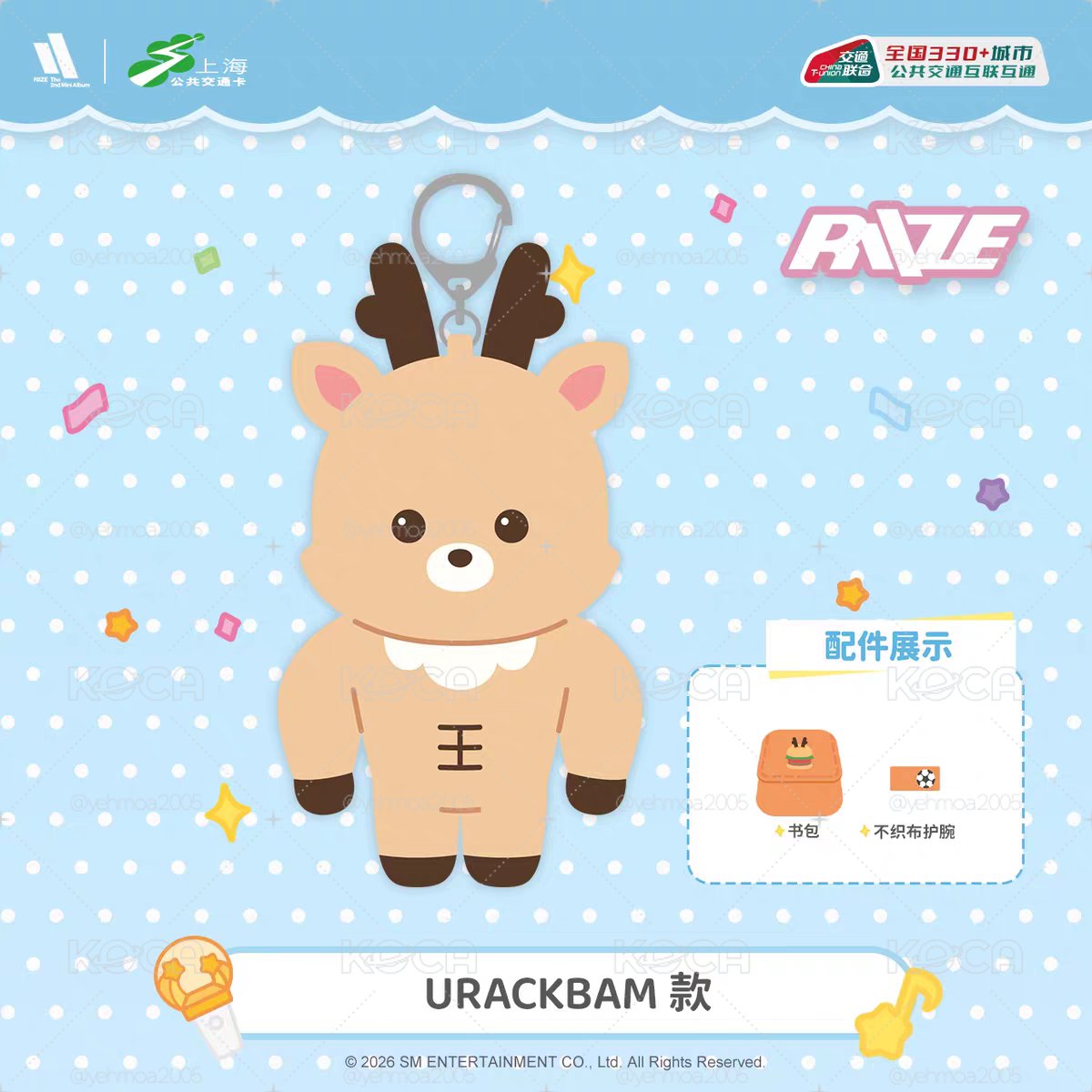 （預購）毛絨交通卡一個