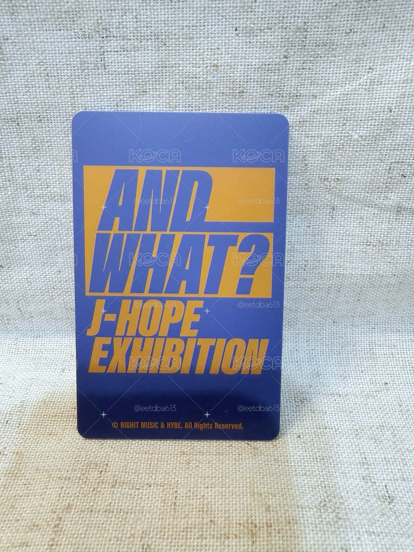 J-HOPE 號錫 AND WHAT展覽入場卡