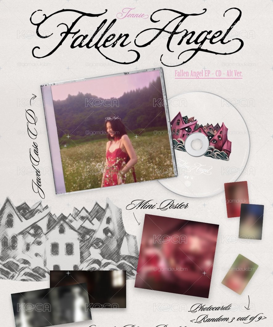 預購 · JENNIE Fallen Angel專輯(各通路)