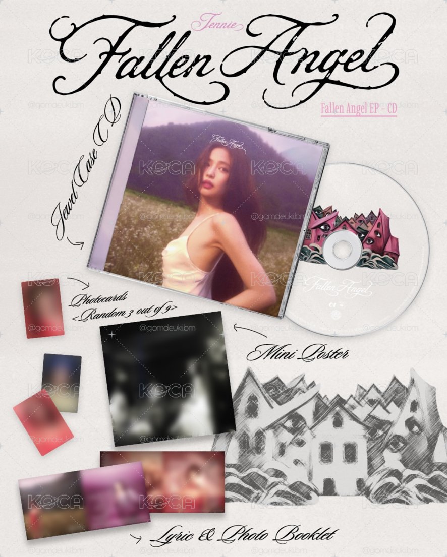 預購 · JENNIE Fallen Angel專輯(各通路)