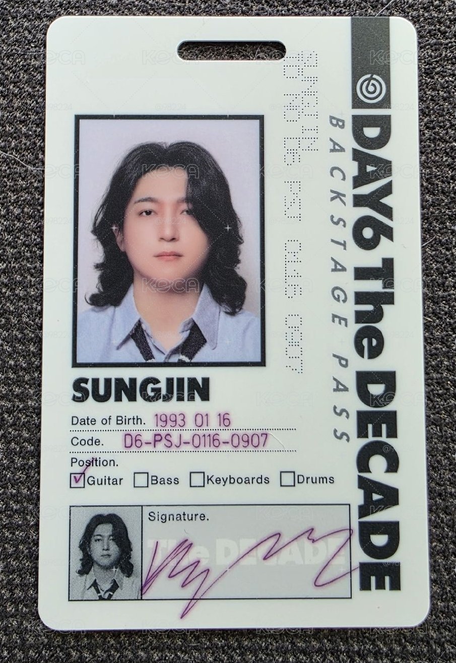 DAY6 The Decade ID專卡 nemo卡 元弼 永晛 度雲 晟鎮