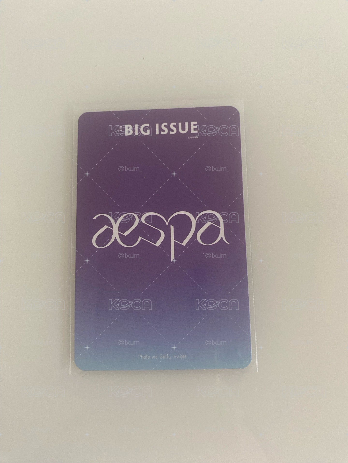aespa 寧寧 (Ningning) The Big Issue 大誌雜誌台灣版小卡