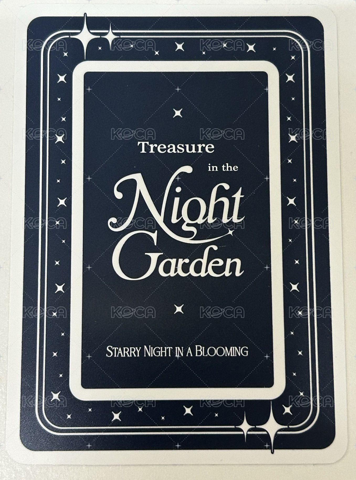 TREASURE in the NIGHT GARDEN 收藏卡 撲克牌 背面