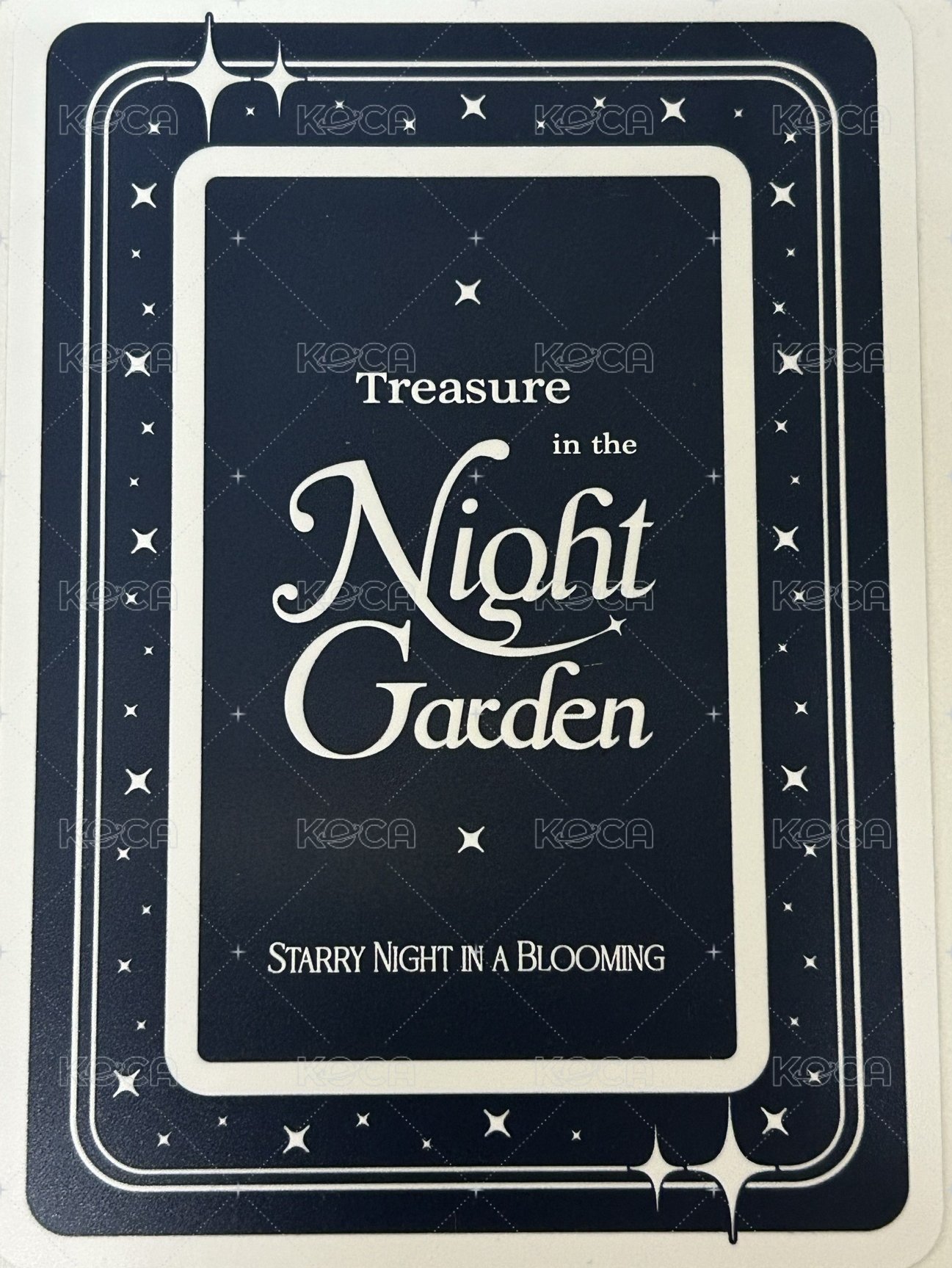 TREASURE in the NIGHT GARDEN 收藏卡 撲克牌 背面