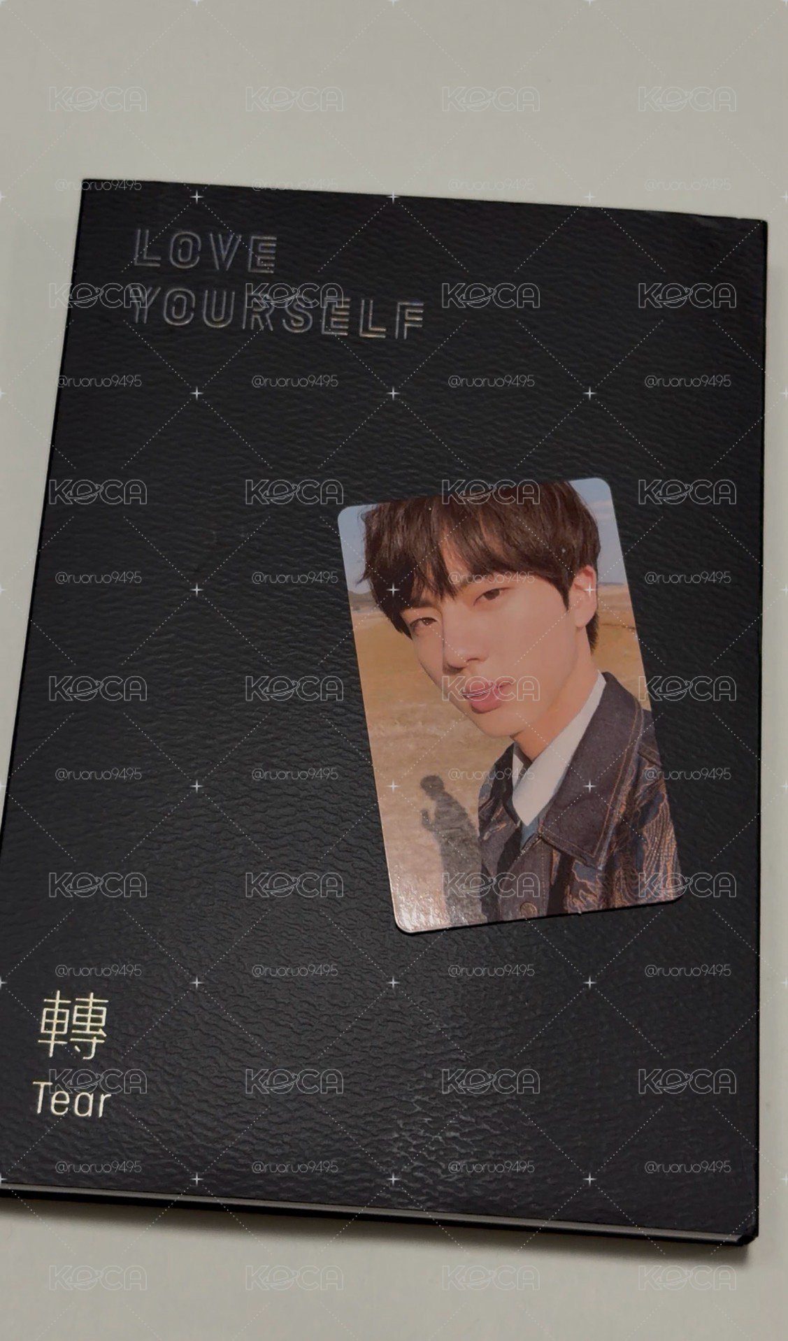 BTS防彈少年團 LOVE YOURSELF 轉 Y版 Jin小卡