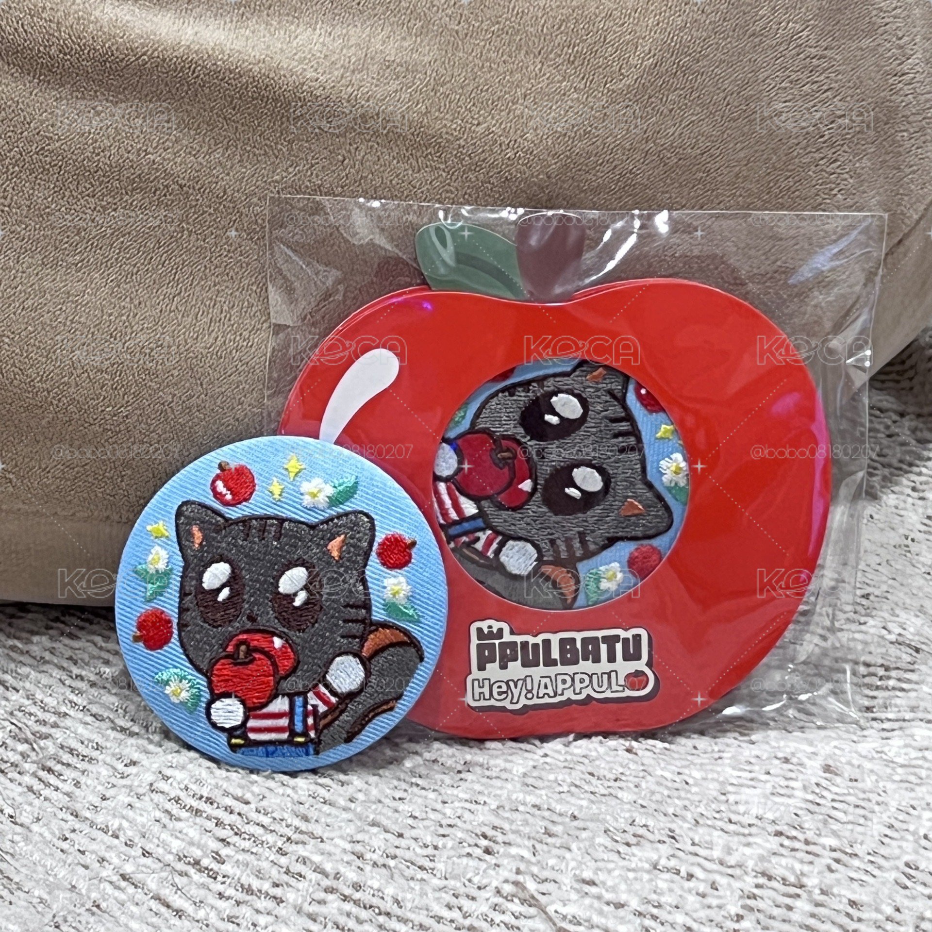TXT 蘋果刺繡徽章 松喵 全新現貨