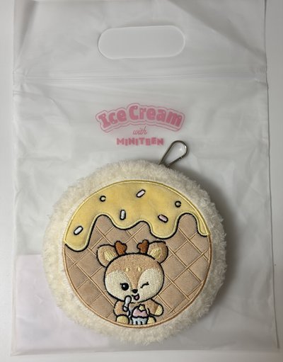MINITEEN毛絨收納包 圓/秀