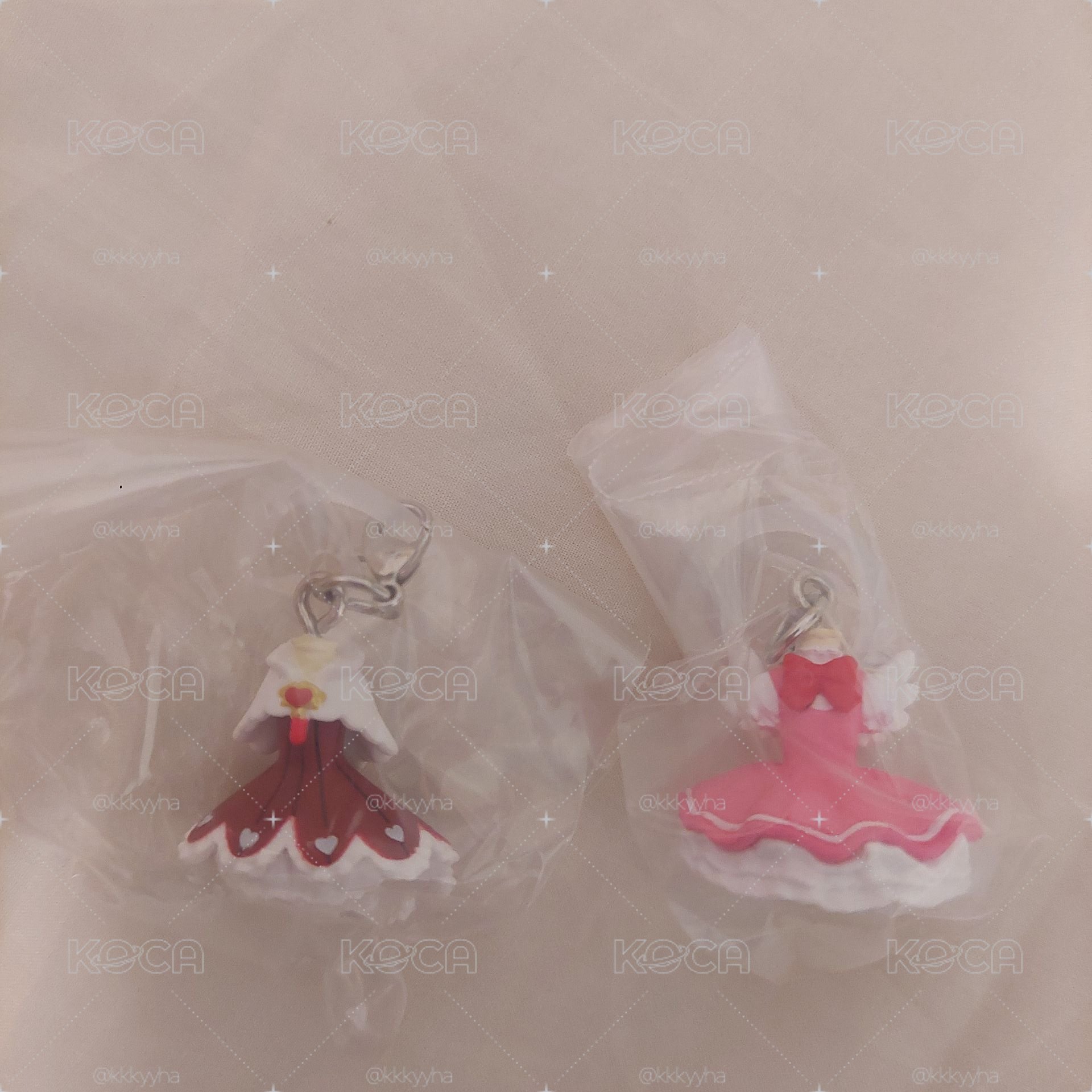庫洛魔法使 小櫻 扭蛋 衣服 吊飾 迷你吊飾