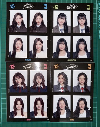 TWICE六巡 新國立 貼紙 證件照貼紙娜定桃效南彩