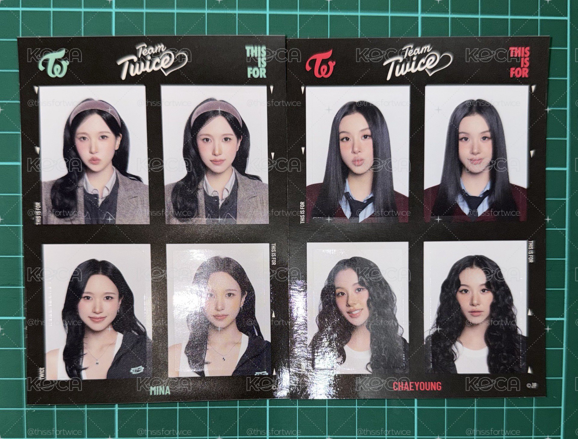 TWICE六巡 新國立 貼紙 證件照貼紙娜定桃效南彩