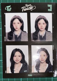 Mina+定延證件照貼紙