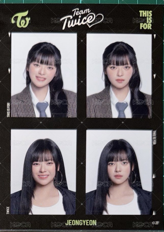 Mina+定延證件照貼紙