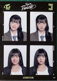 Mina+定延證件照貼紙