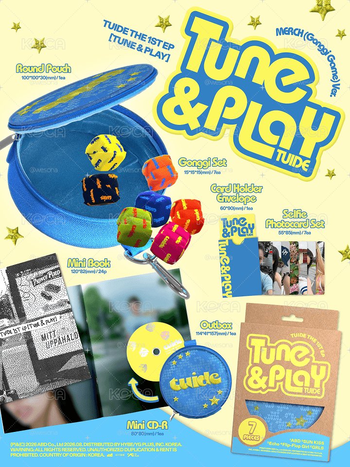 TUIDE The 1st EP [TUNE & PLAY] Merch (Gonggi Game) ver.