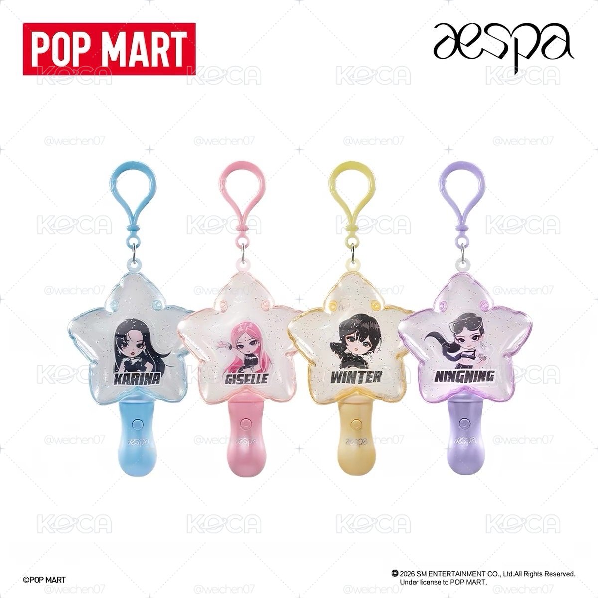 aespa x POPMART｜發光吊飾(盲盒）