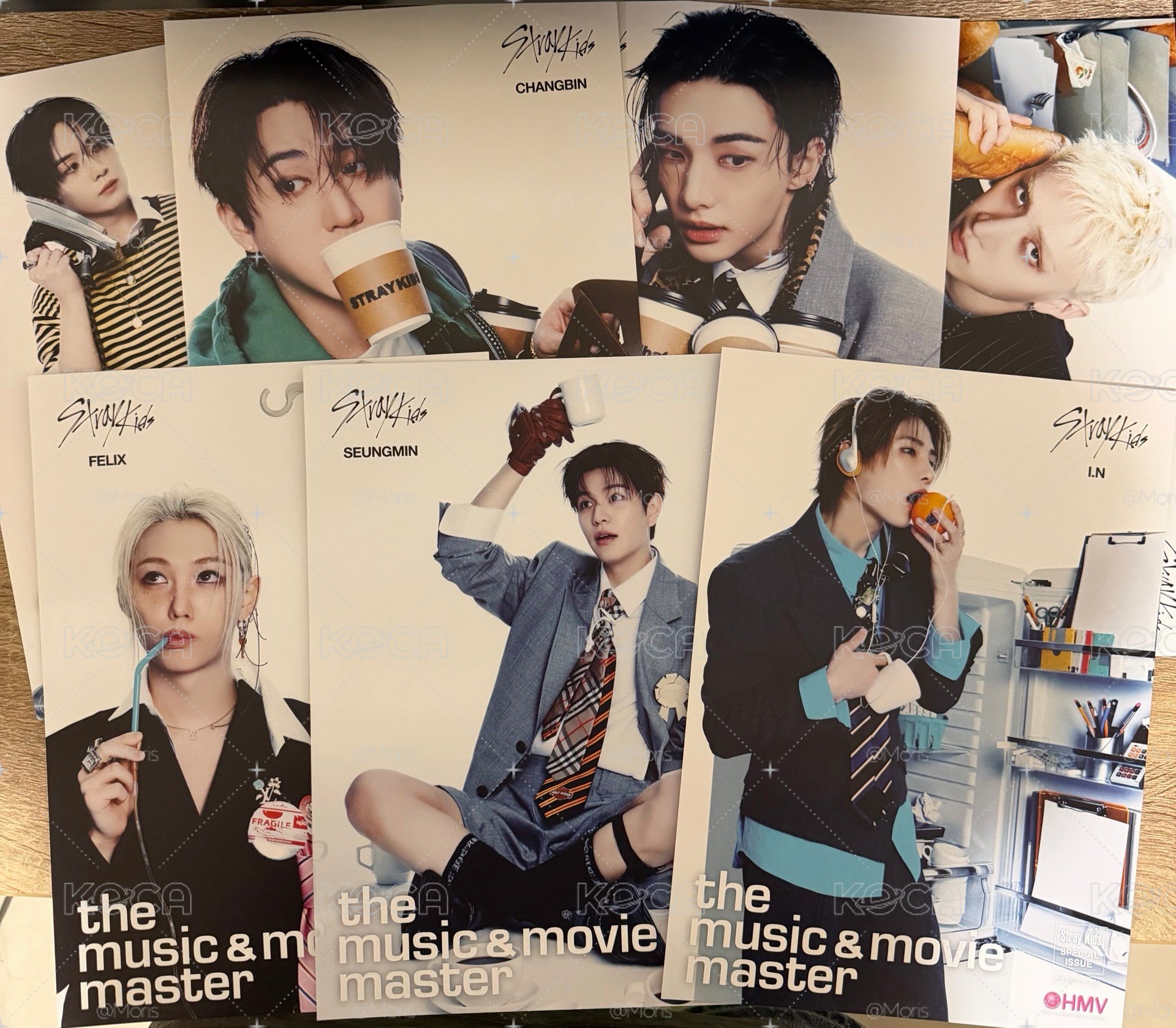 （9張合售）Stray kids This&that 日本 HMV 迷你海報
