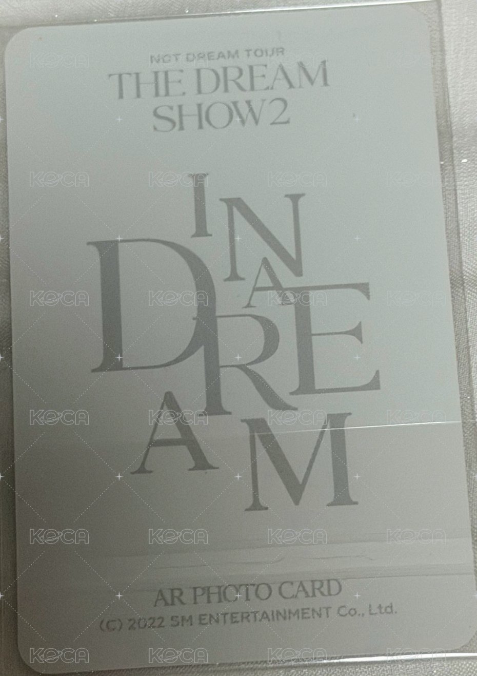 夢秀2 周邊卡 AR票卡組 背面