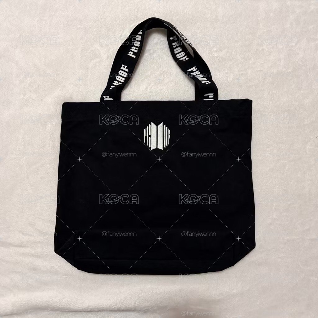 售防彈 BTS 🖤2022 proof 展覽 刺繡帆布袋 9新