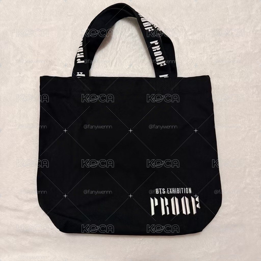 售防彈 BTS 🖤2022 proof 展覽 刺繡帆布袋 9新