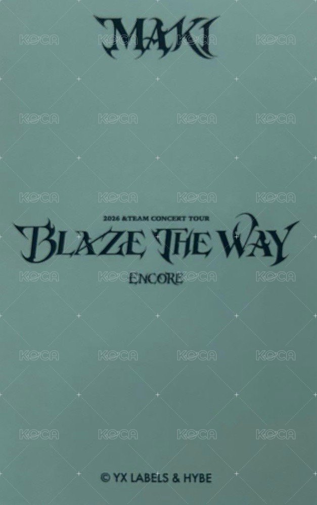 BTW ENCORE 埼玉場 隨機卡 Live Photo 背面
