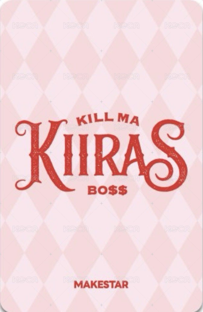 KILL MA BO$$ ms 4.0 簽售卡  背面