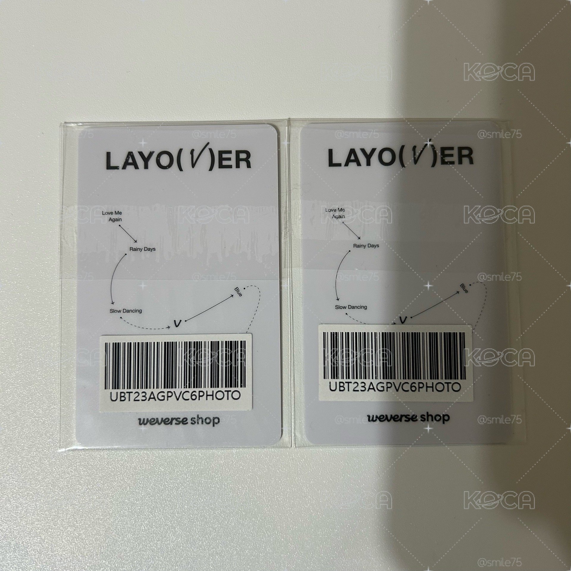 BTS 防彈少年團 金泰亨 V Layover wvs 首週 特典 