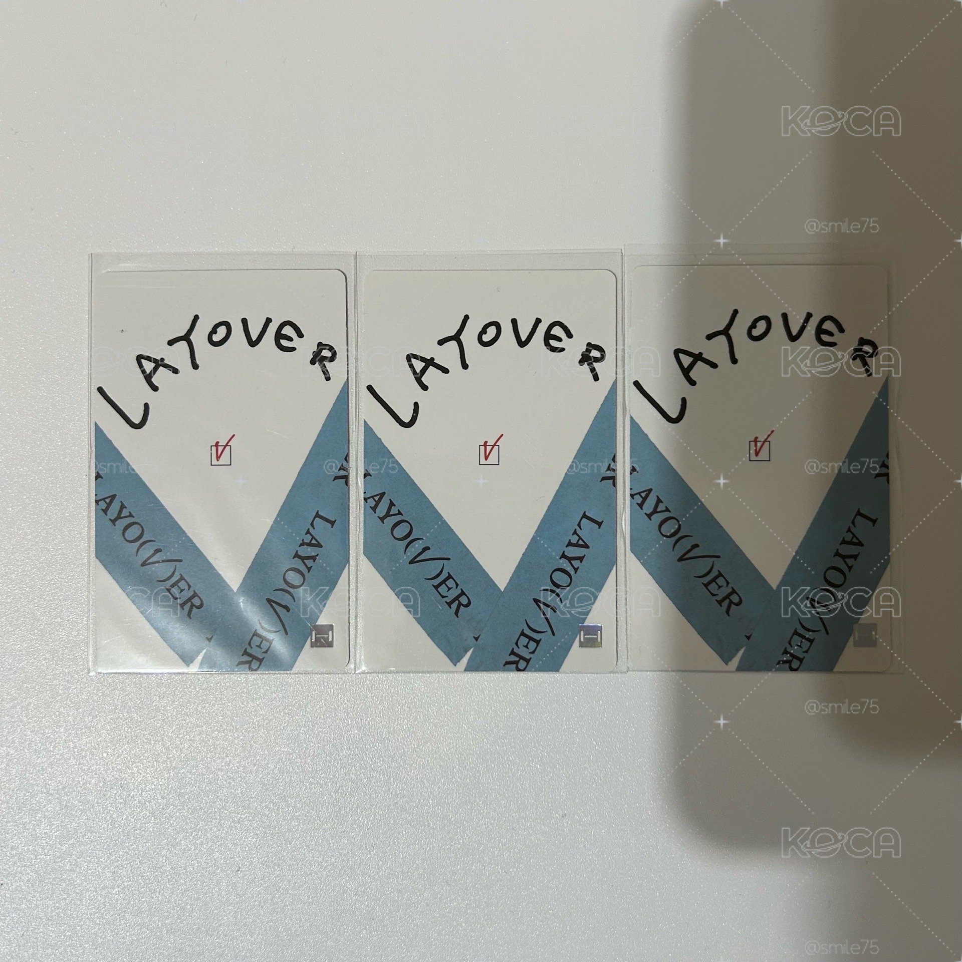 V 金泰亨 Layover M2U 幸運卡 LD 小卡