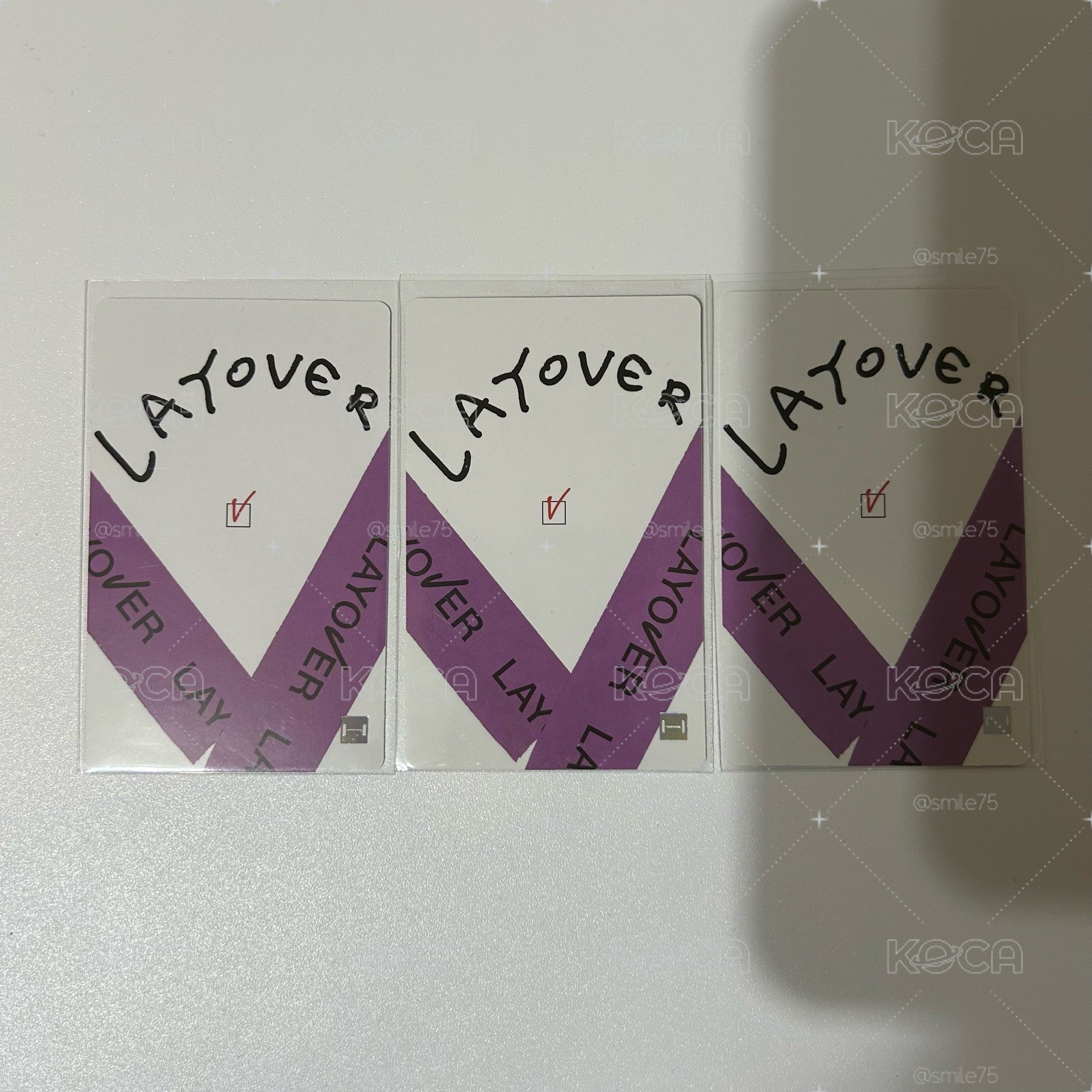 金泰亨 V Layover PST LD 幸運卡 特典 小卡