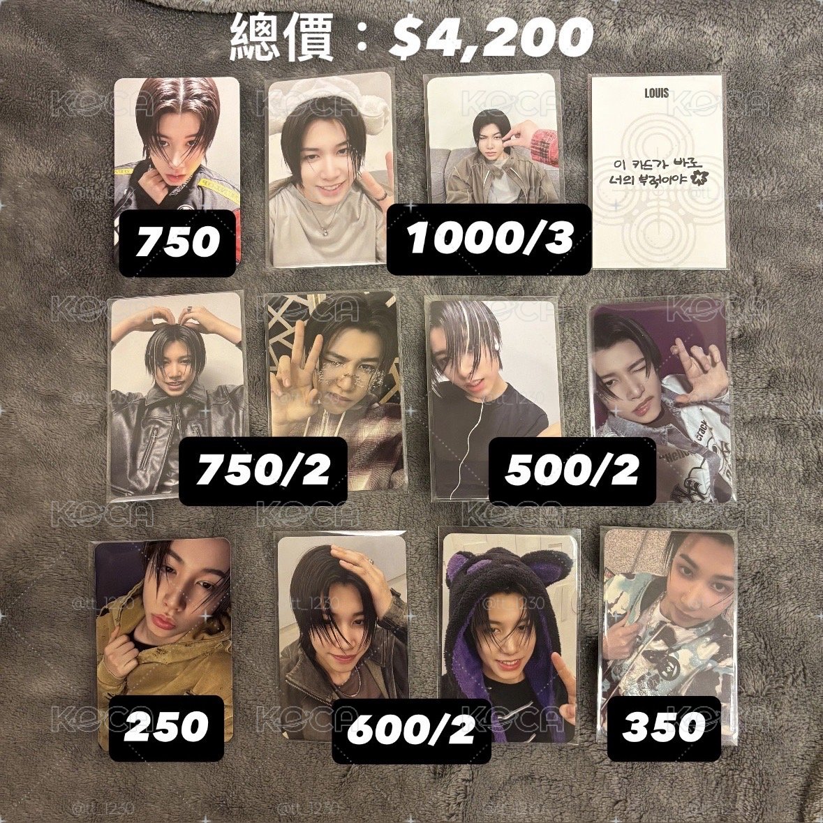 路易賽車盤(12張)