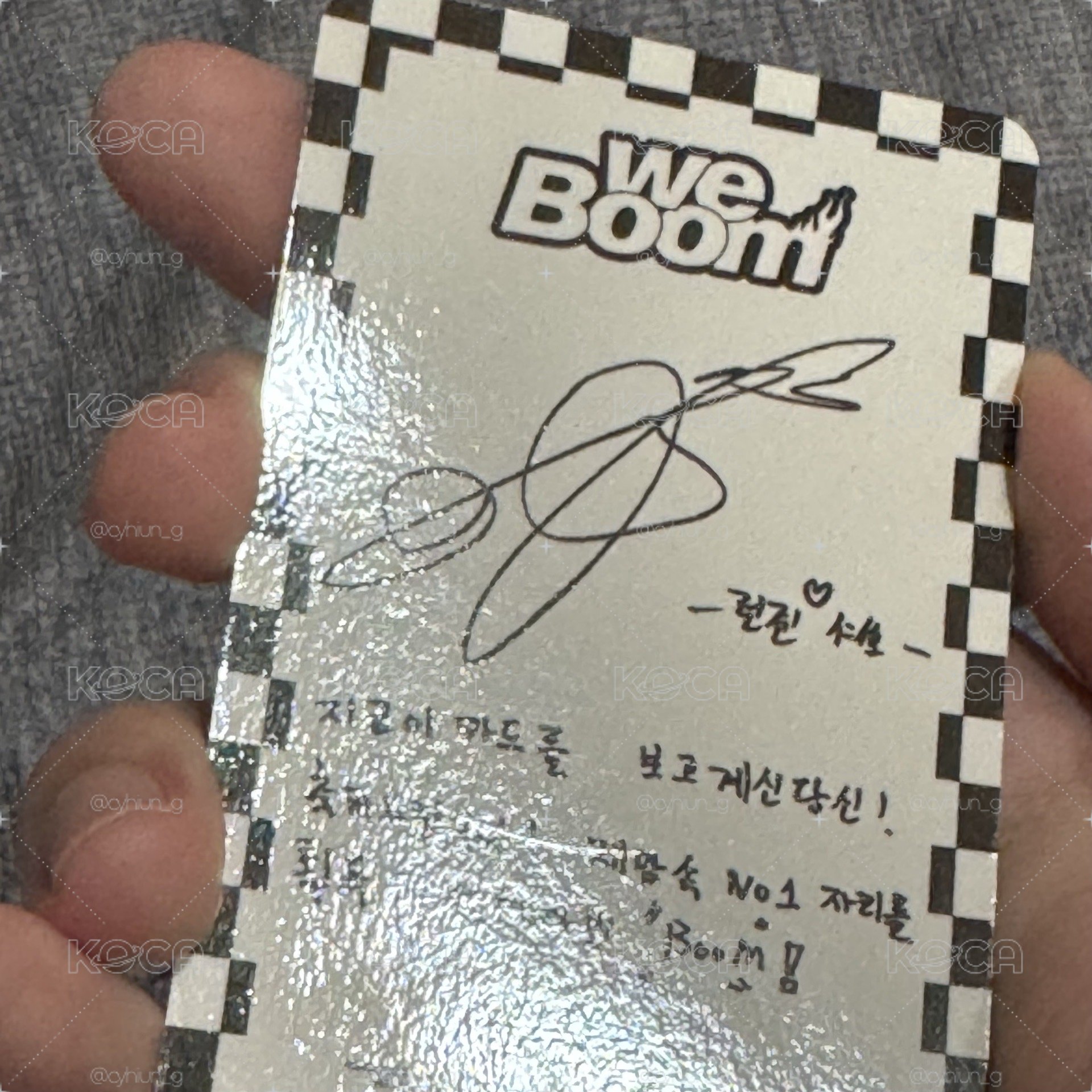 We Boom 專輯卡 Boom ver