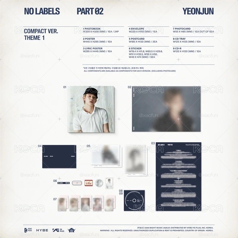 現貨 美通親簽🌟 YEONJUN NO LABELS: PART 02 (Compact Ver.)