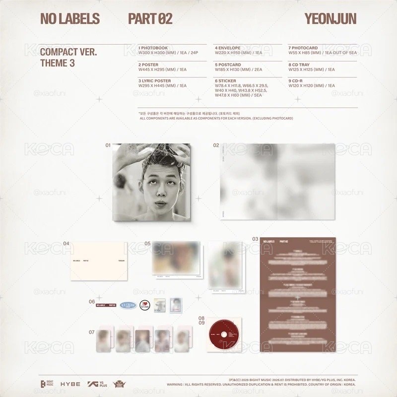 現貨 美通親簽🌟 YEONJUN NO LABELS: PART 02 (Compact Ver.)